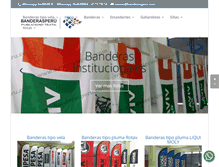 Tablet Screenshot of banderasperu.com